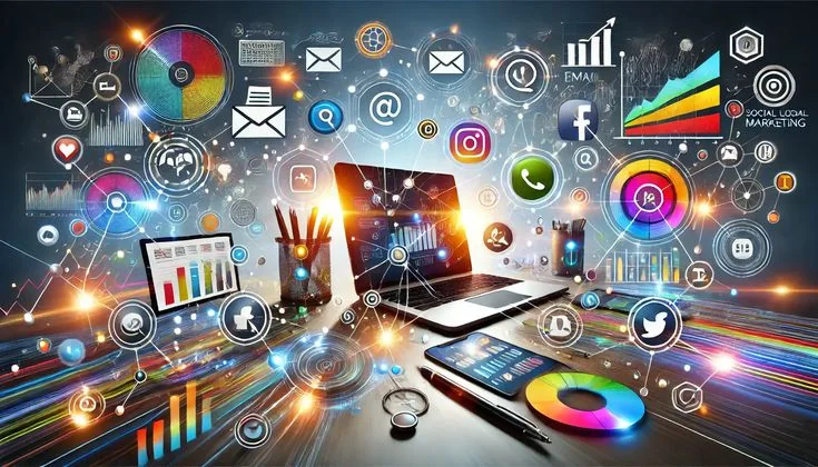 Digital marketing and website strategy visual
